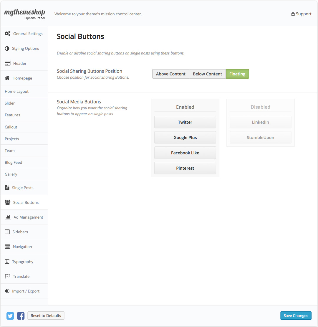 Business Social Settings